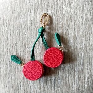CHERRIES Bag Charm Coin Purse Keychain